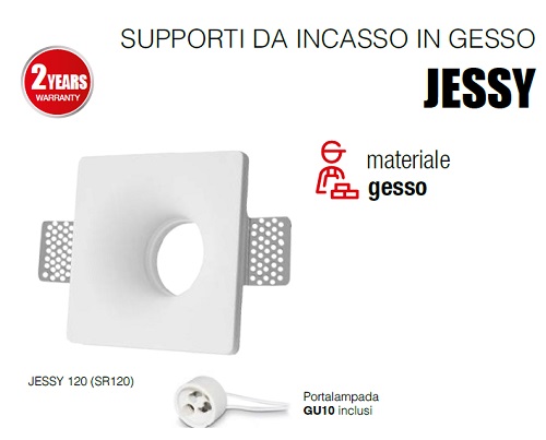 Faretto Incasso Gesso Rotondo Diam.120